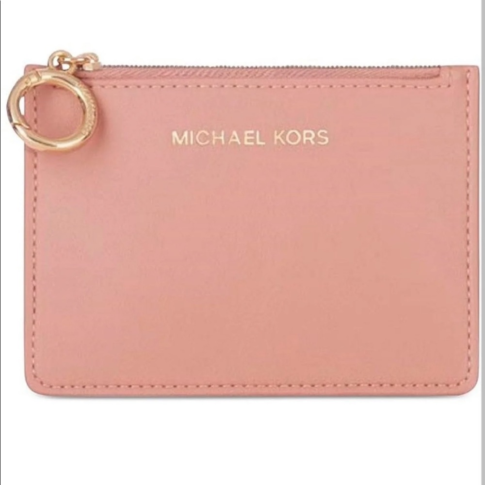 MK michael kora clip on wallet chain clutch small
